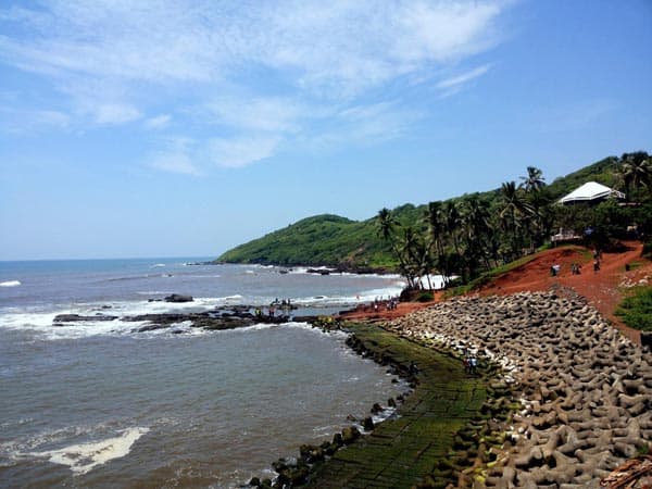 Anjuna paplūdimys Goa