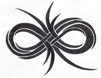 Tribal Infinity Tattoo