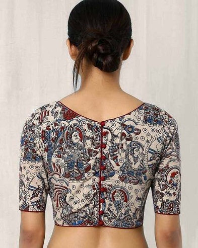 Kalamkari Baskılı Bluz