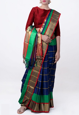 Pure Bangalore Handloom Silk Saree