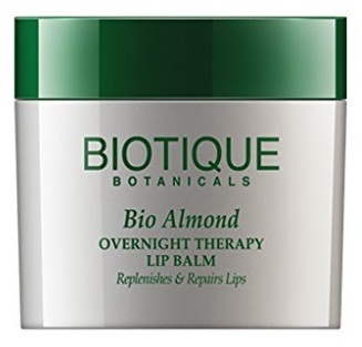 Biotique Bio Almond Overnight lūpų balzamo terapija