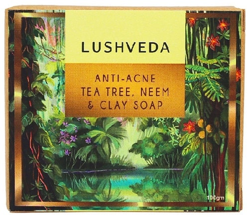 Lush Veda arbatmedis nuo spuogų, Neem ir molio muilas
