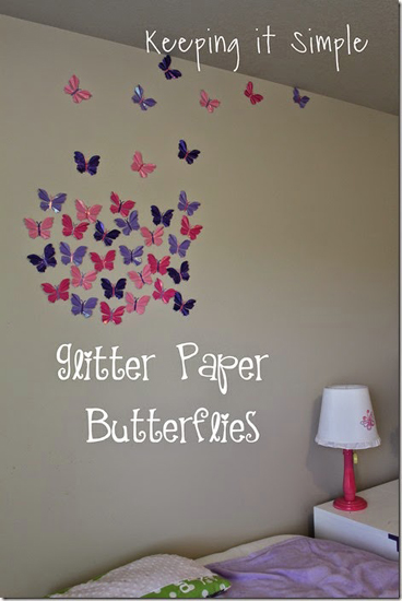 „Glitter Butterfly Craft“