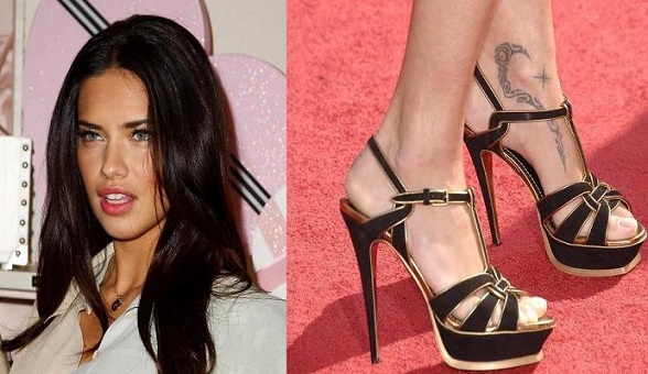 Tatuiruotės su Adriana Lima