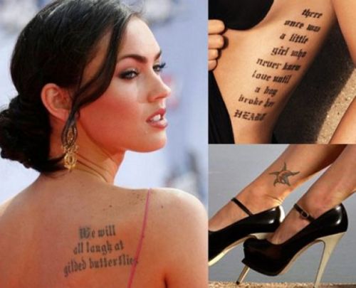 Tatuiruotės ant Megan Fox