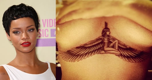 Galutinė tatuiruočių žvaigždė Rihanna