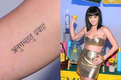 Madingos Katy Perry tatuiruotės