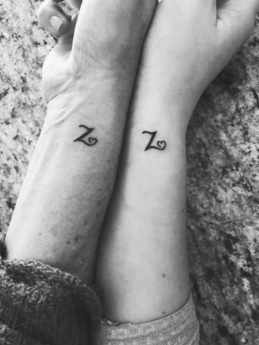 Z raidžių poros tatuiruotė