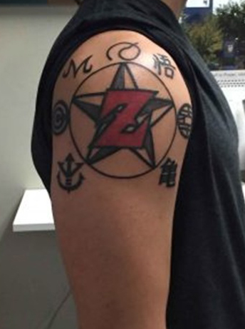Magiškas Z raidės tatuiruotės dizainas