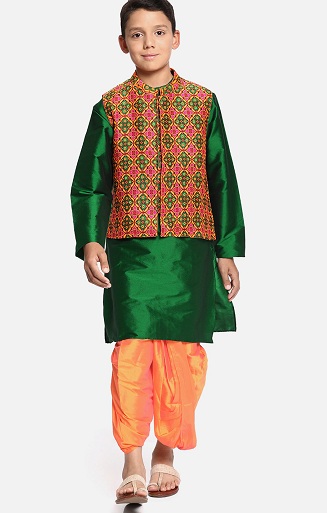 Dhoti ile Çocuk Boy Kurta