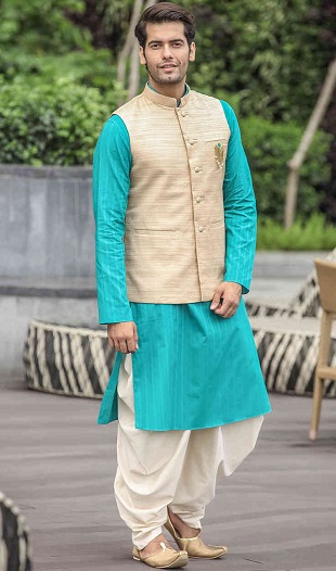 Manyavar Dhoti Kurta vyrų vestuvėms