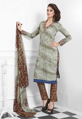 Pakistan Baskılı Salwar Kameez