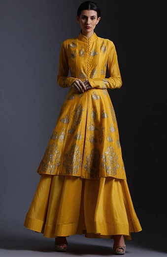 Tasarımcı Kurti, Lehenga İle Rohit Bal Tarafından