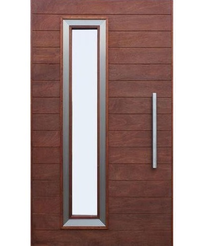 Faneros durų dizainas su stiklu