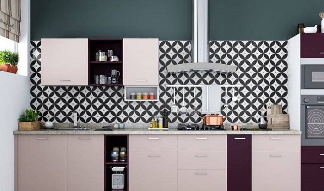 Dizainerių virtuvės sienų plytelių dizainas