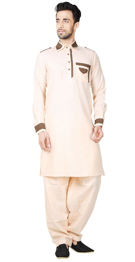 Pamuklu Pathani Kurta Pijama