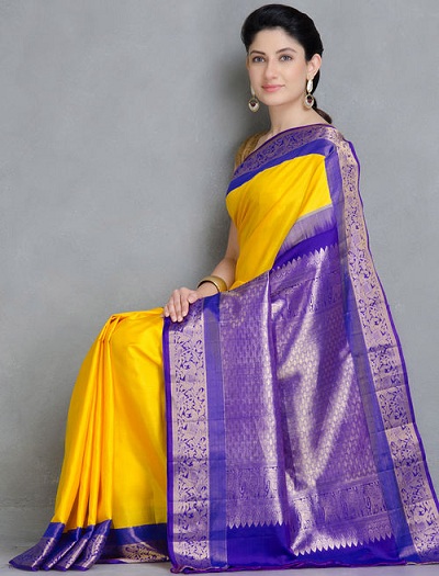 Sarı Pattu Sari