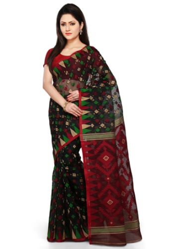 Bengal Jamdani Cotton Silk Saree Renkleri