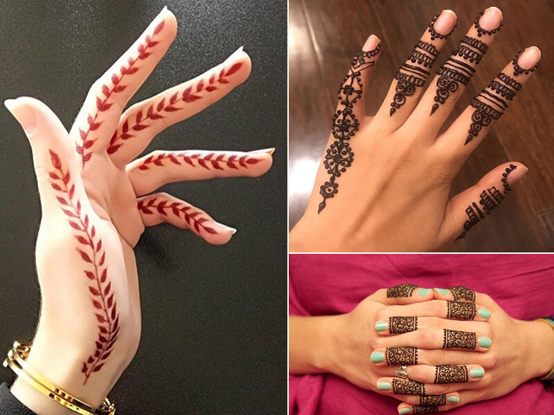 „Finger Mehndi“ dizainai