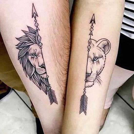 Gražus poros tatuiruotės dizainas