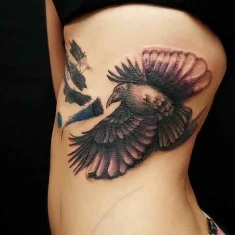 „Dove With Anger“ tatuiruotės dizainas