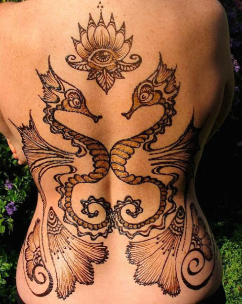 Meniniai „Mehandi“ tatuiruočių dizainai