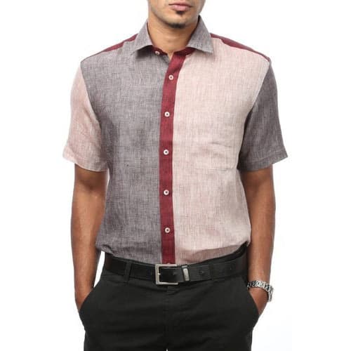 Vyriški dizainerių lininiai marškiniai