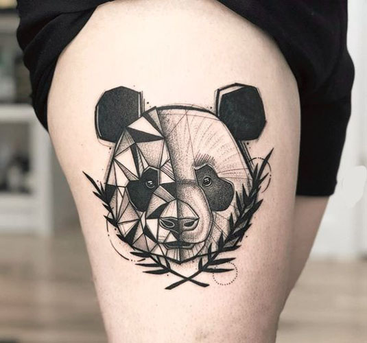 Geometrinės tatuiruotės dizainas 1