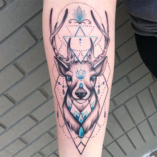 Geometrinės tatuiruotės dizainas 3