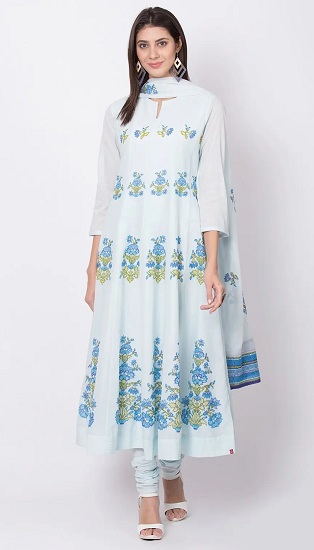 „Biba Designer Churidar“ kostiumas su „Dupatta“