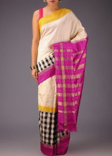 Pochampally Checks Desenli Sari