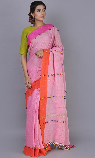 Pembe Pamuklu Sari
