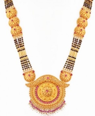 Pembe Taşlı Mangalsutra