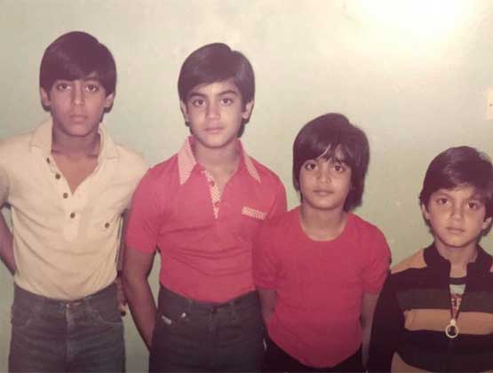Salman Khan vaikystės nuotraukos