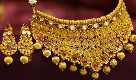 kundan Choker karoliai vestuvėms