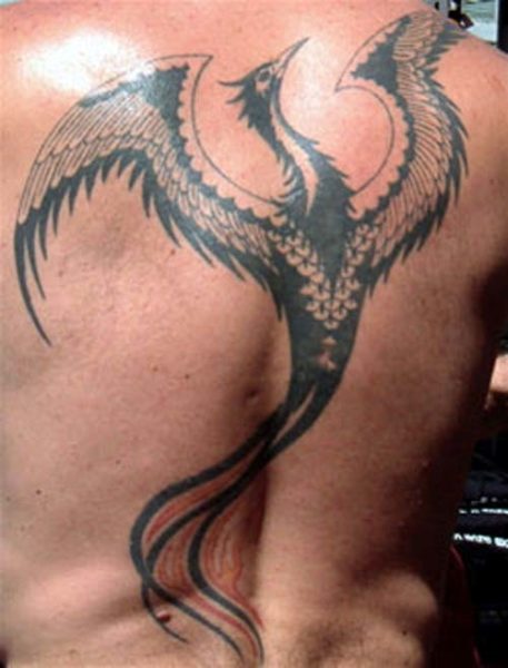 „Phoenix“ kūno tatuiruotės dizainas vyrams