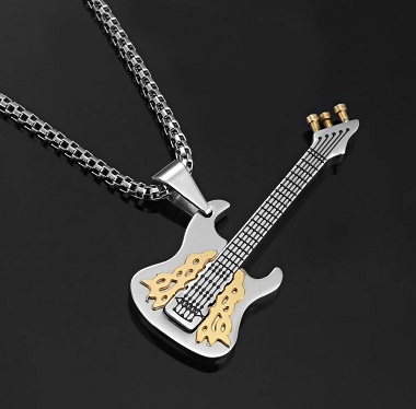 çarpıcı-rock-and-roll-gitar-kolye-gümüş-zincir-7