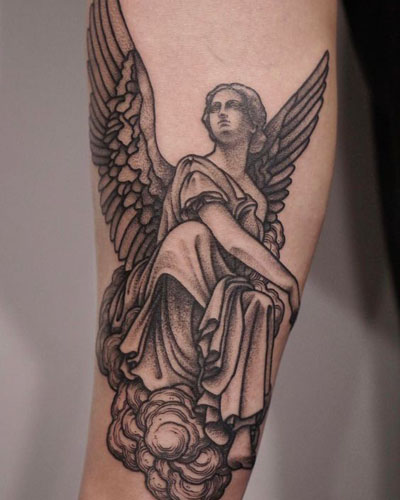 Gražūs angelų tatuiruočių dizainai 1