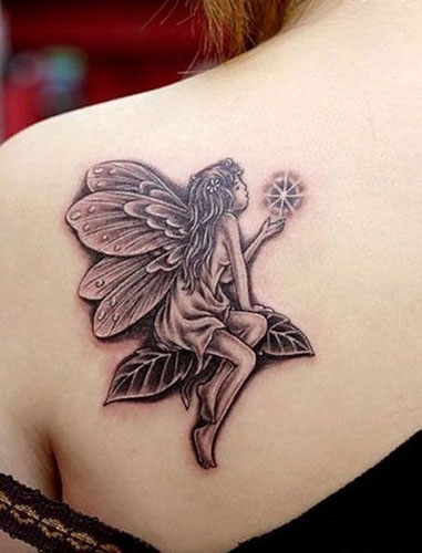 Gražūs angelų tatuiruočių dizainai 6