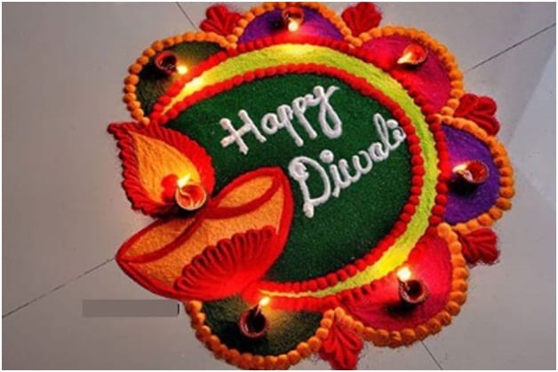 Diwali Diya Rangoli