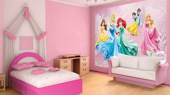 Princesės miegamojo dekoras
