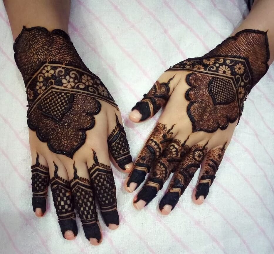 Drąsus Pakistano Dulhano Mehendi dizainas