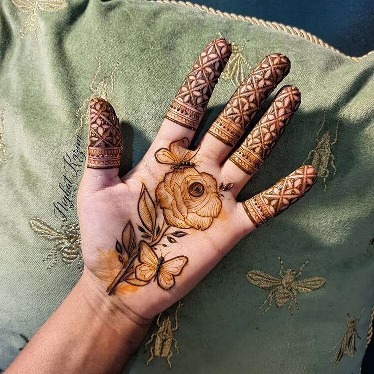 Basit Pakistan Mehndi Tasarımı