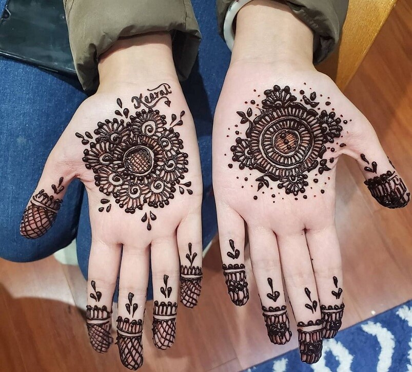 Išsamus Pakistano henna dizainas