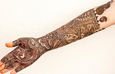 Povas modelio Mehndi dizainas