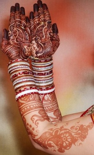 Radžastano Mehndi raštai nuotakoms