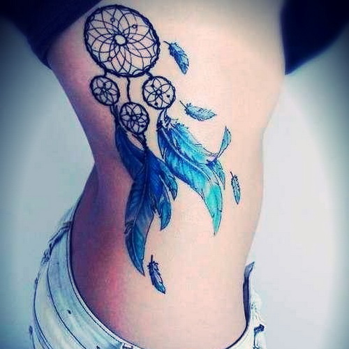 „Dream Catcher“ tatuiruočių idėjos moterims