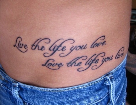Gyvenimo tatuiruočių citata