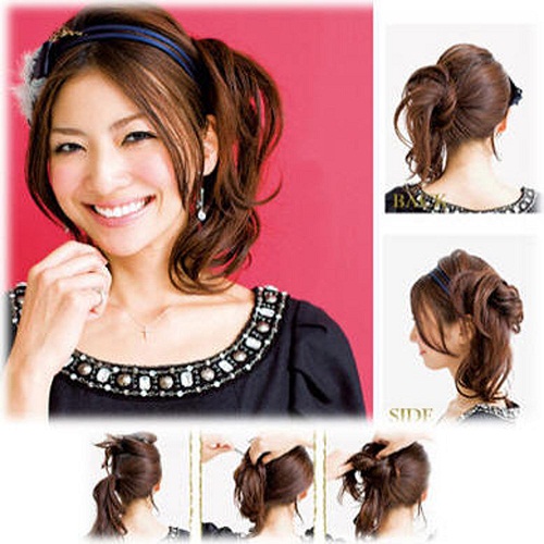 elegantiškos šukuosenos-korėjiečių ir japonų-trumpi plaukai-išleistuvės
