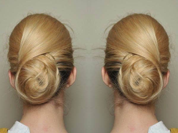 Atsitiktinis „Twist Bun“ stilius